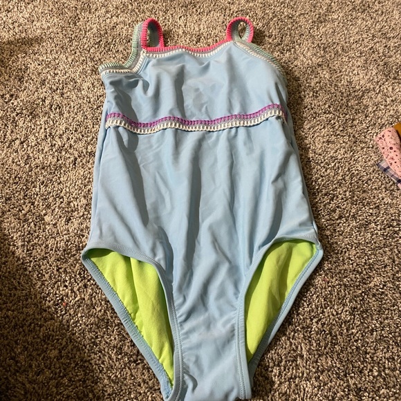 JUSTICE - BLUE BATHING SUIT - Picture 4 of 6